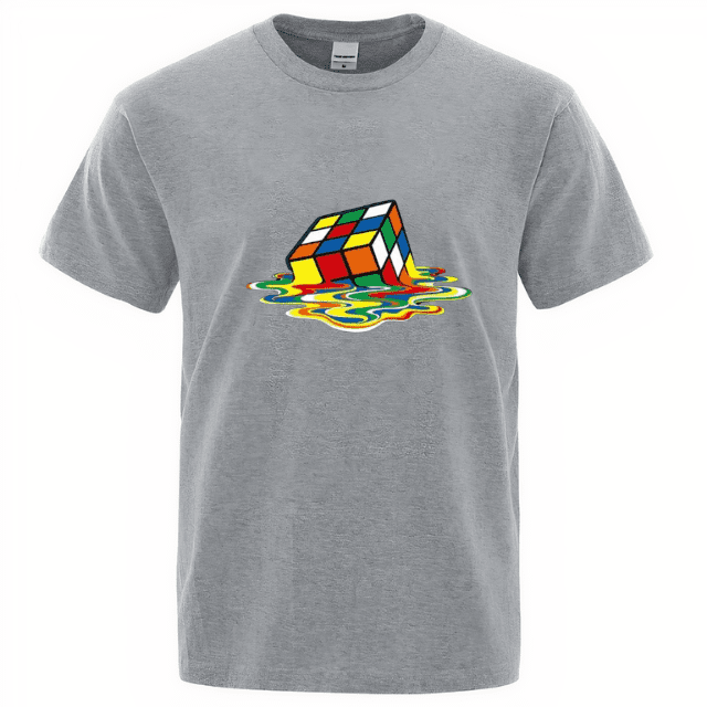 T-shirt med Rubiks kub