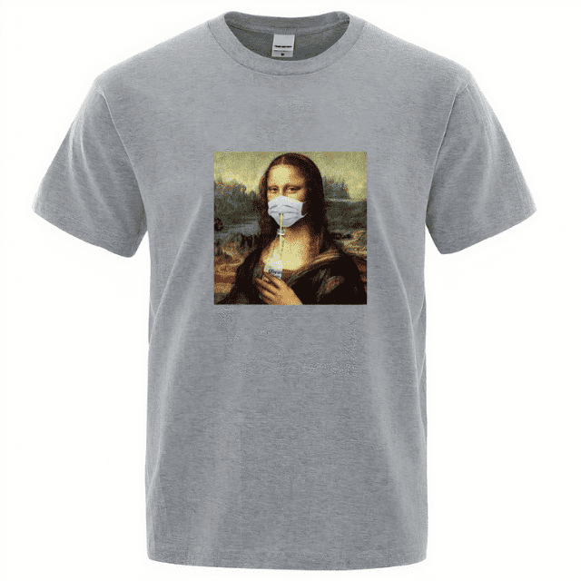 koszulka z maską mona lisa