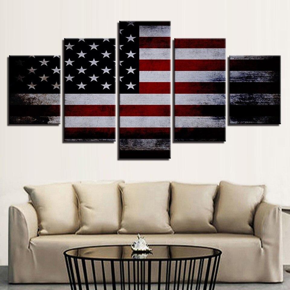 Wandbild Flagge usa