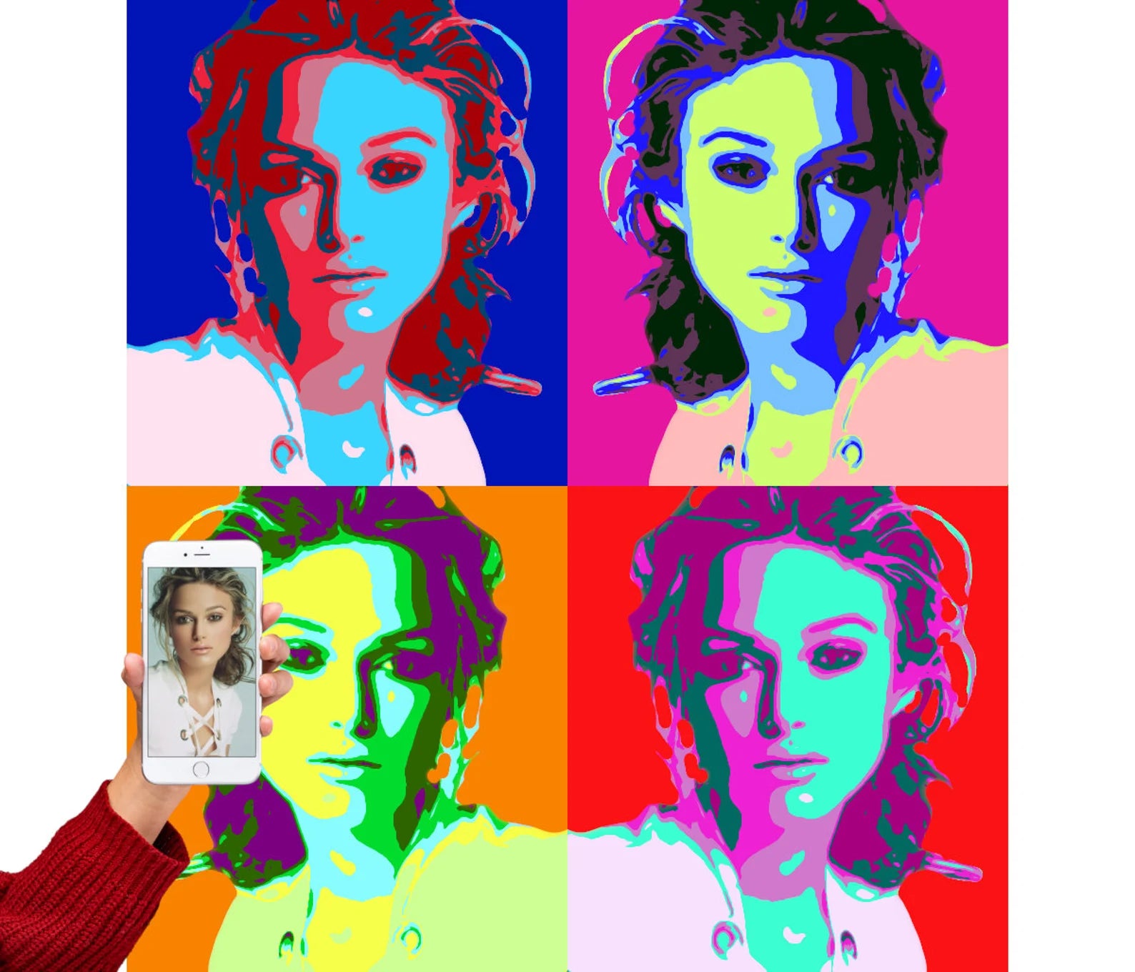 Pop-art portret op maat