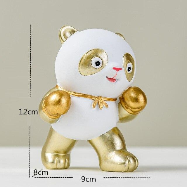 Statue Goldener Panda