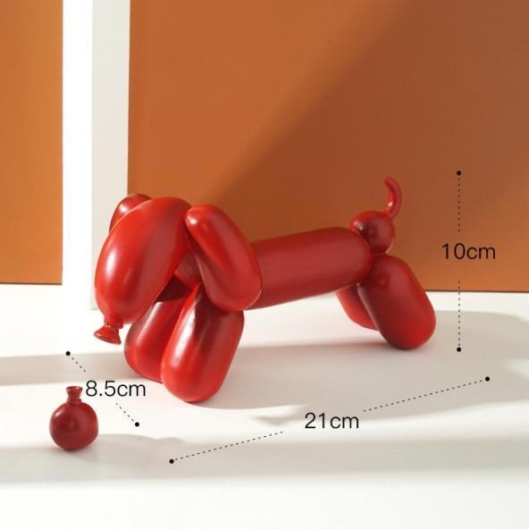 Deko-Ballonhunde-Statue