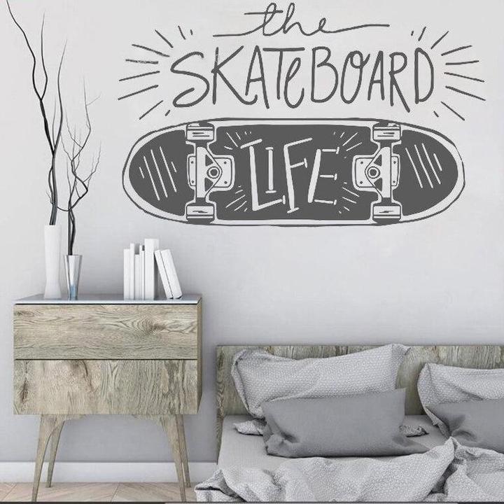 Skate-Wandsticker