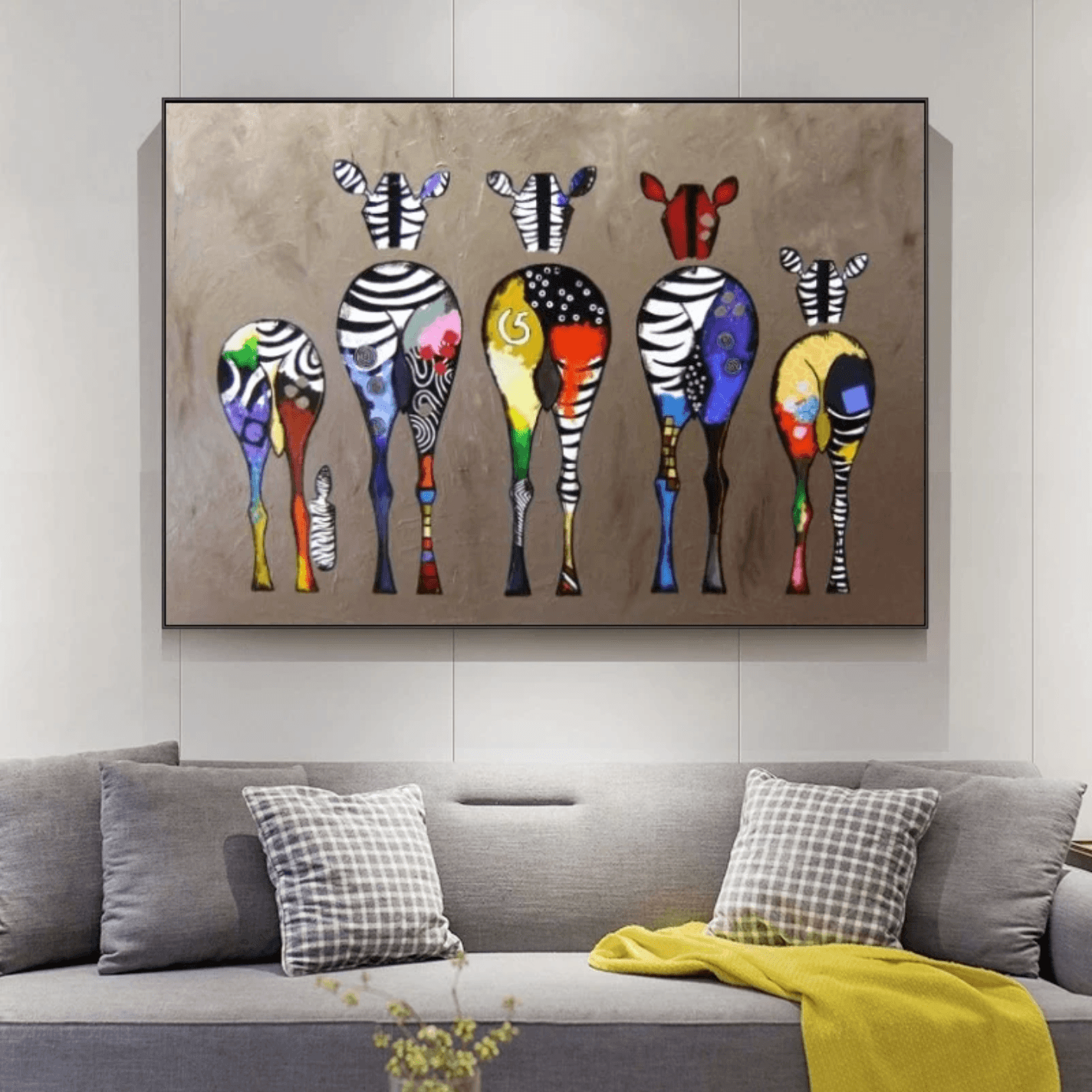 Zebra schilderij