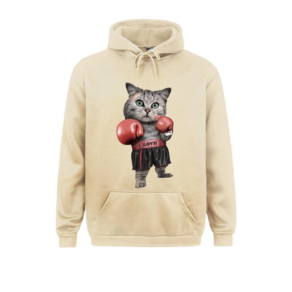 Sweatshirt med boxerkat