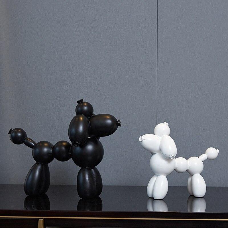 Design ballong hund staty