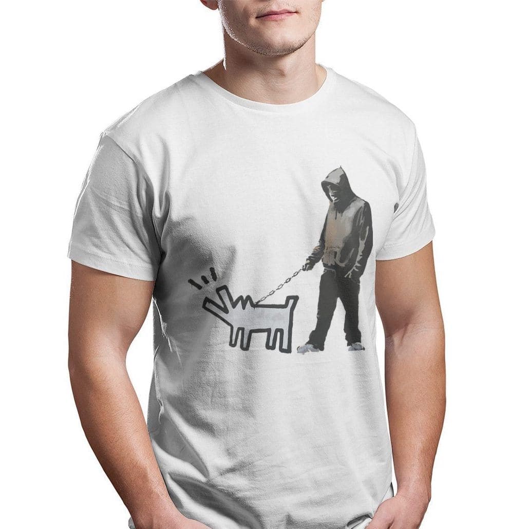 Banksy T-Shirt Hund