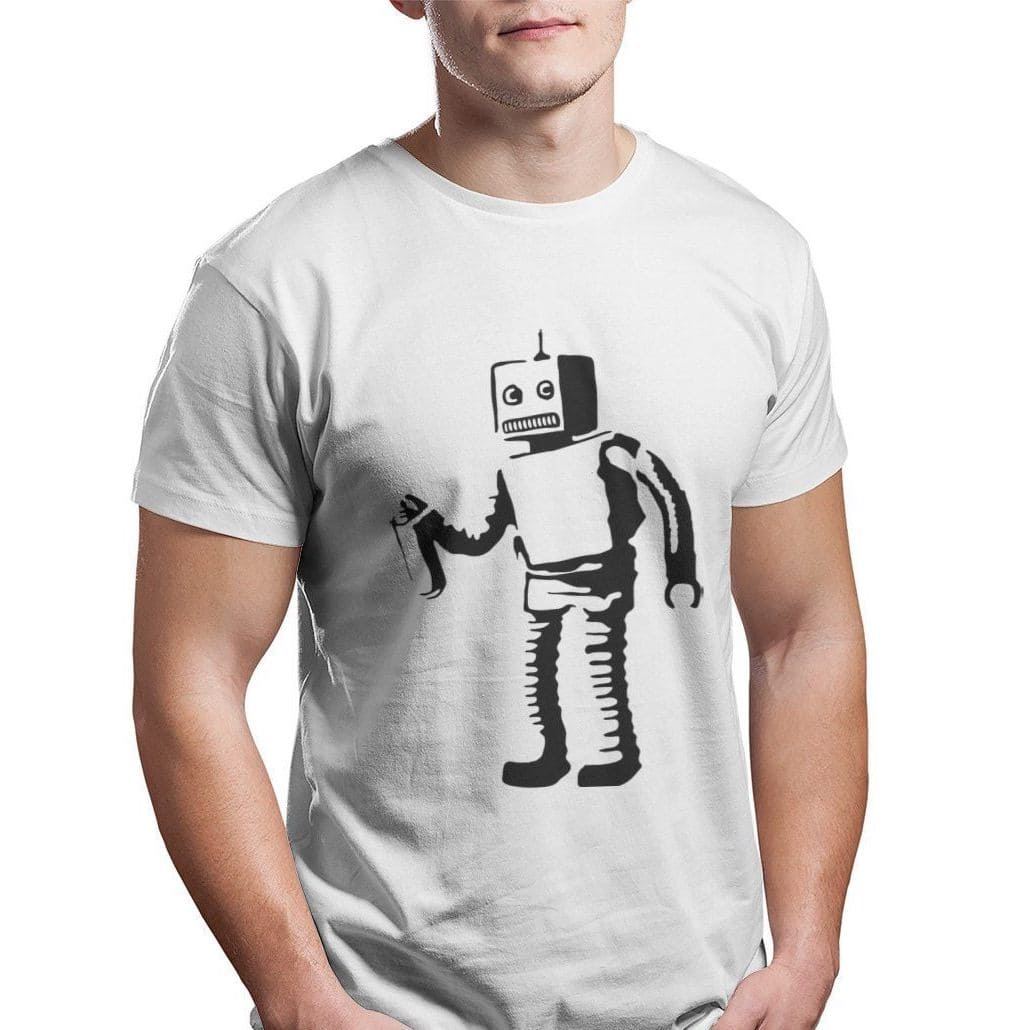 Banksy robot T-shirt