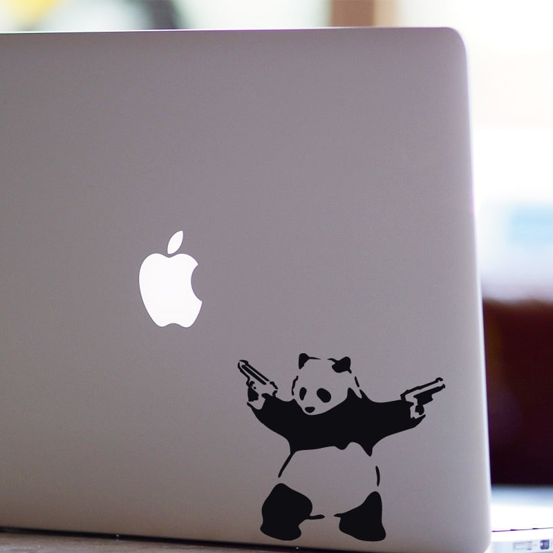 Banksy panda sticker