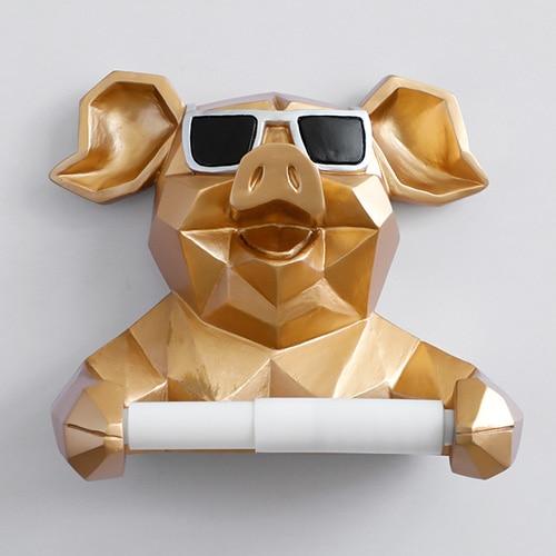 Toilettenpapierhalter Schwein