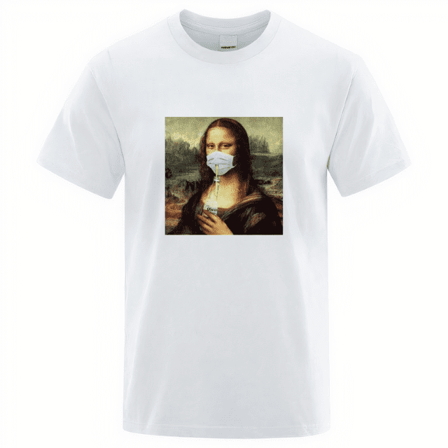 koszulka z maską mona lisa