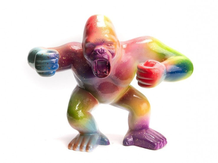 Regenboog gorilla beeld