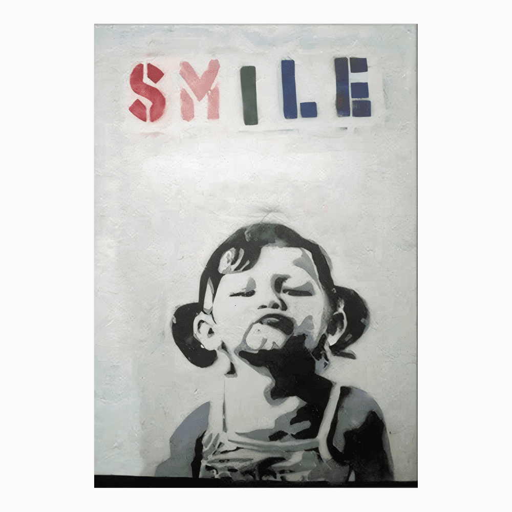 Gemälde Banksy smile