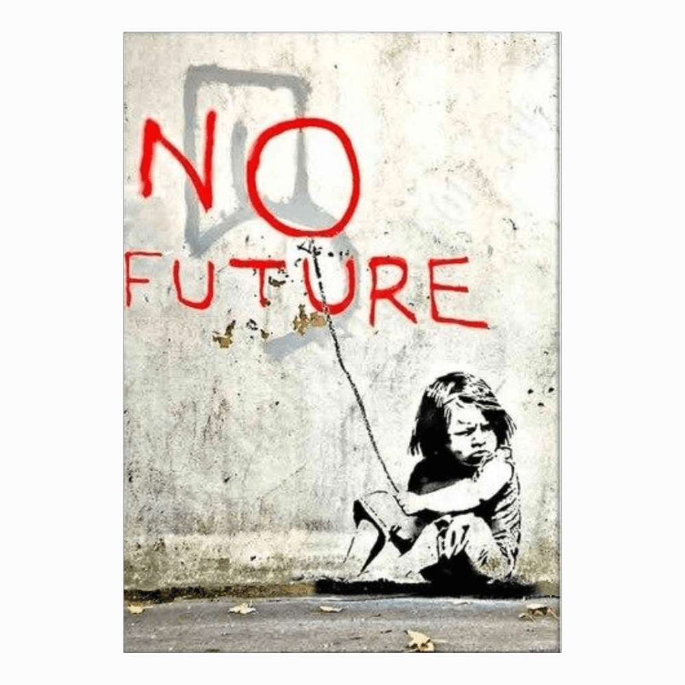 Gemälde Banksy no future