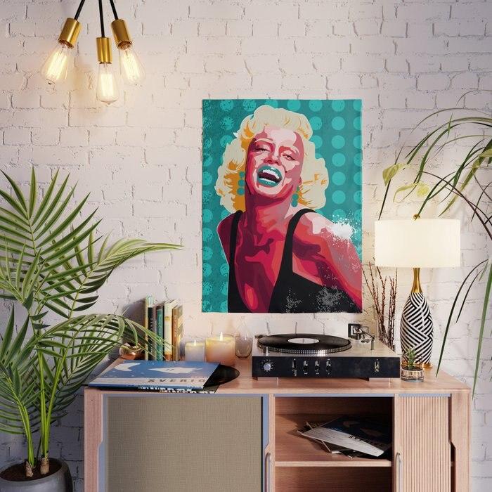 Målning marilyn monroe popkonst