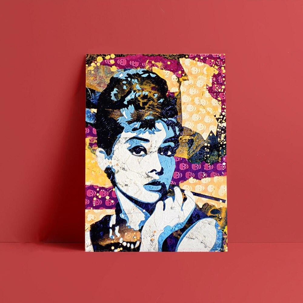 schilderij audrey hepburn