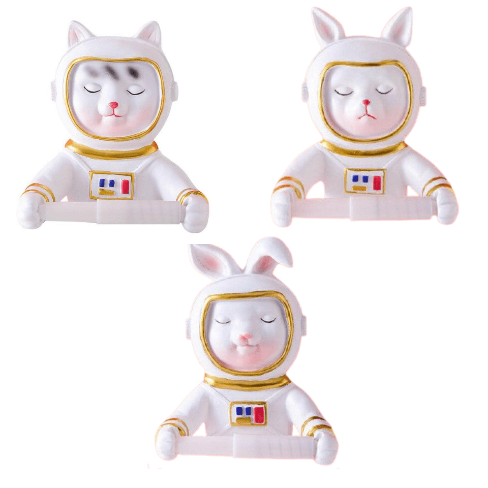 Toilettenpapierhalter Astronaut Tiere