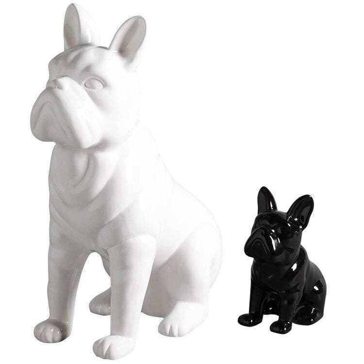 Statuetka buldoga francuskiego w stylu deco