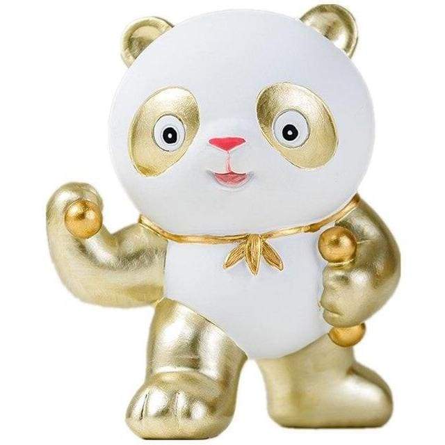 Statue Goldener Panda