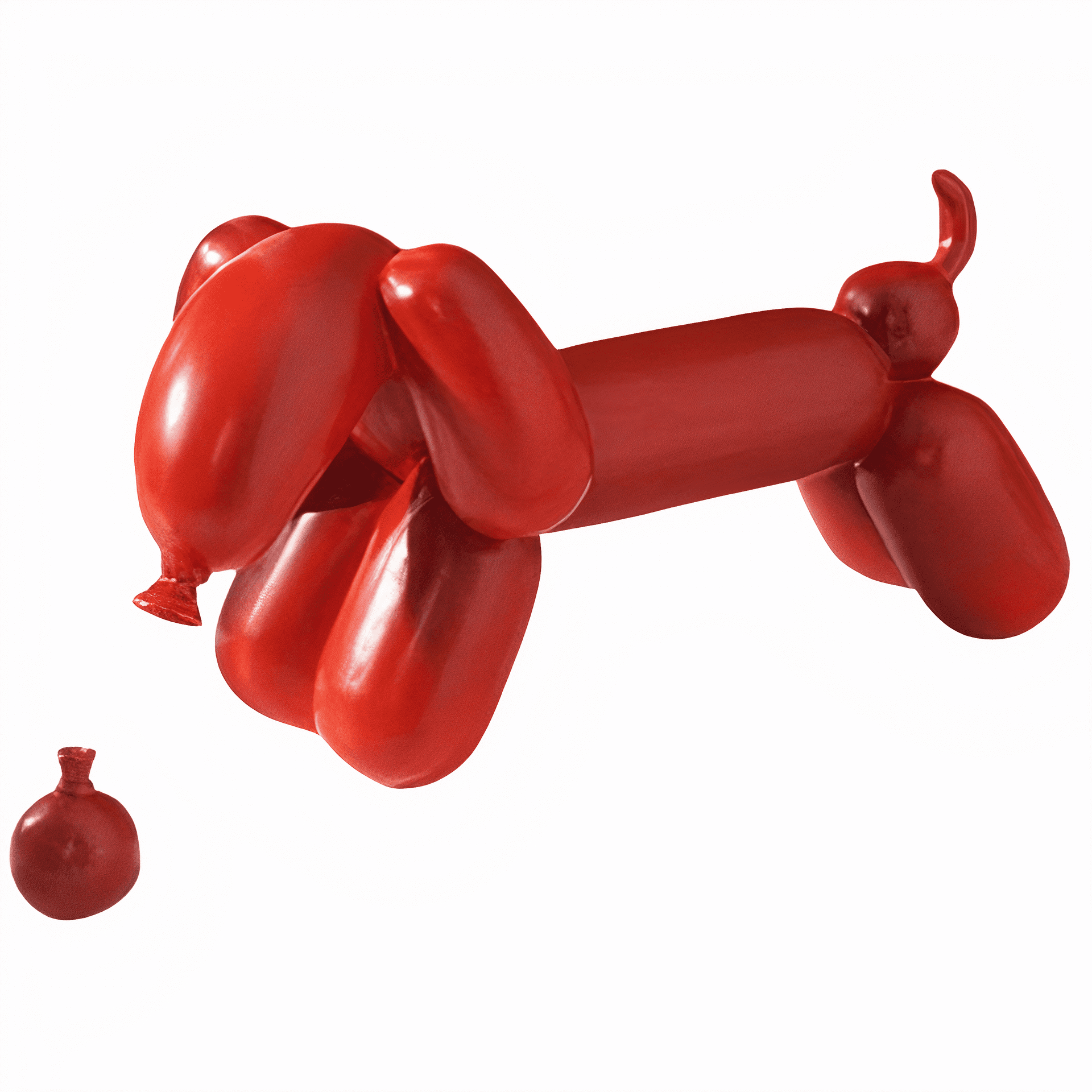 Deko-Ballonhunde-Statue