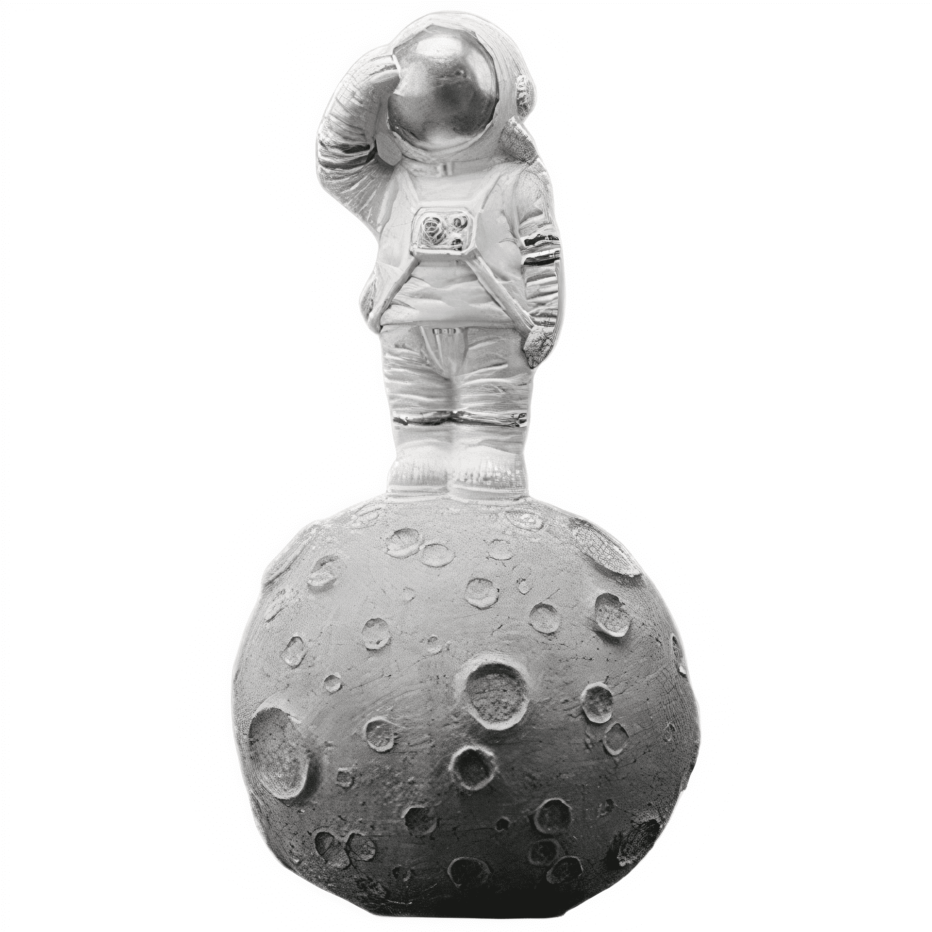 Stehende Astronautenstatue