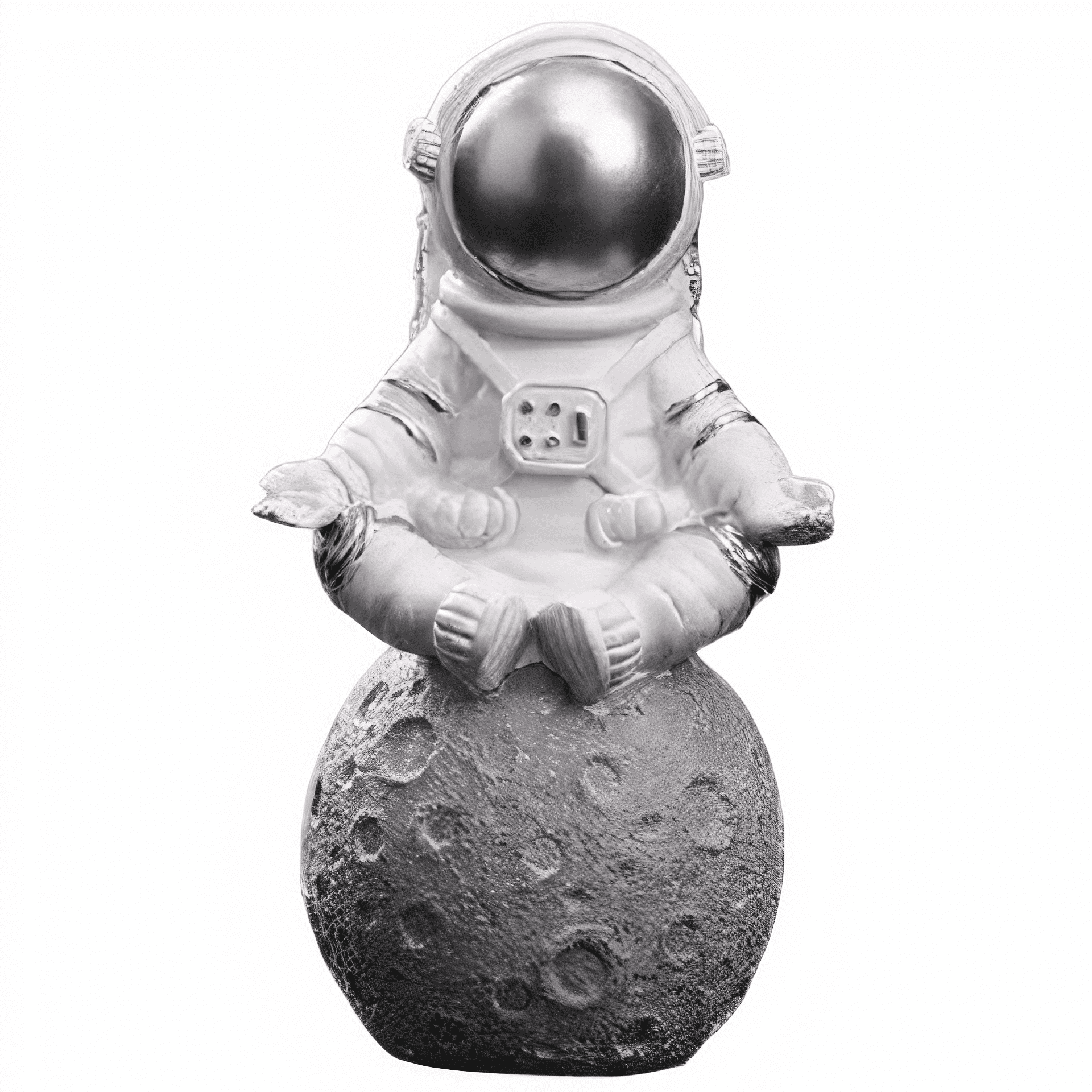 Zen astronaut standbeeld