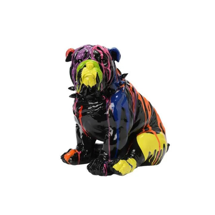 Statue sitzende Bulldogge