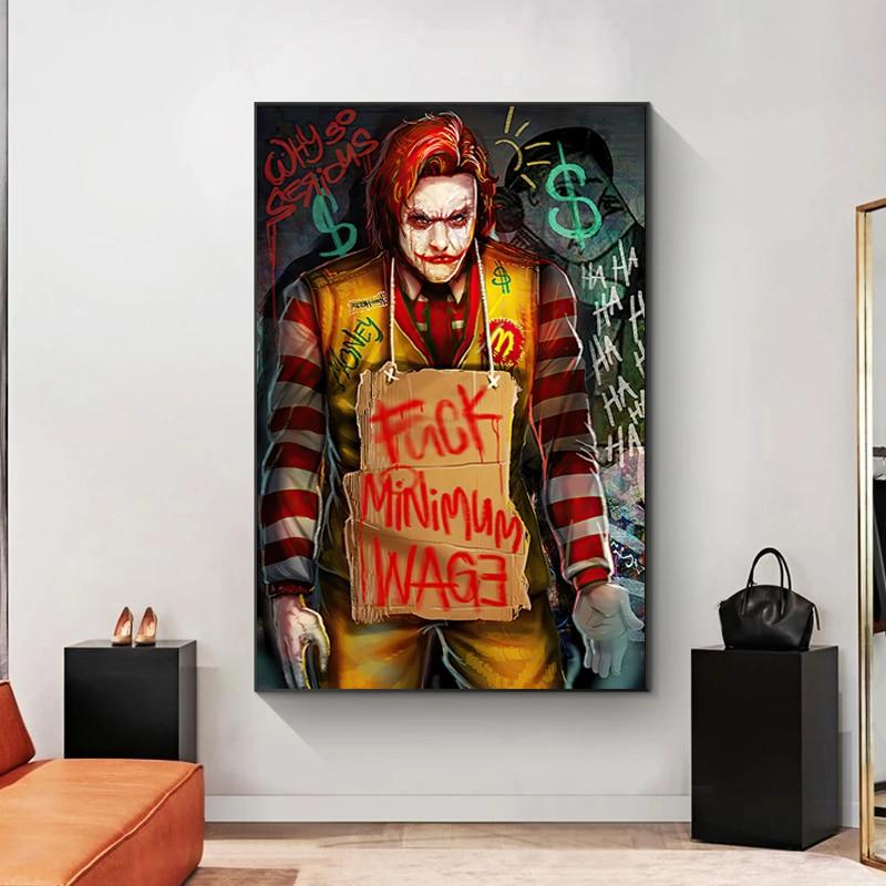 ronald mcdonald schilderij