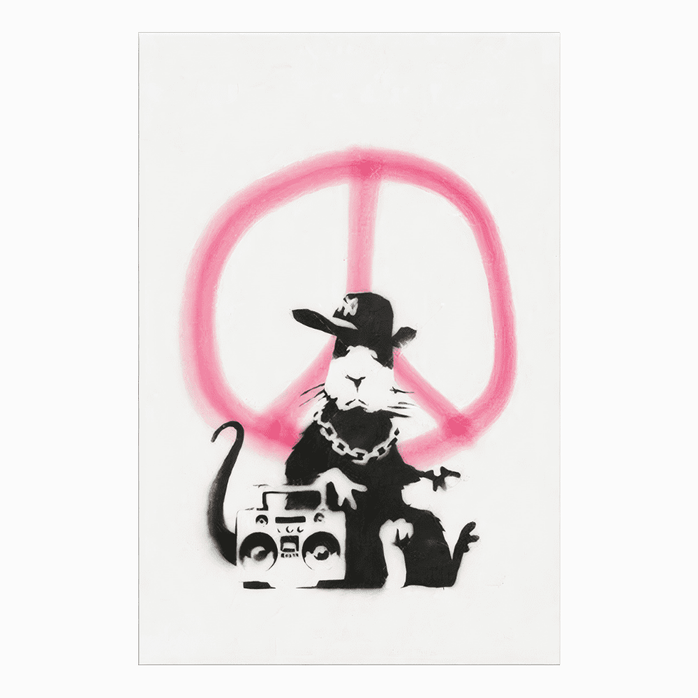 Schilderij Banksy gangsta rat