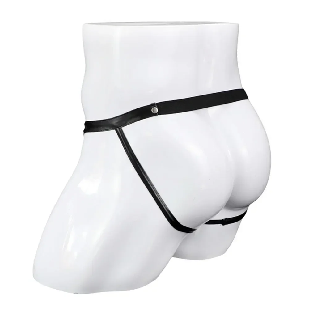 Jockstrap för män i imitationsläder
