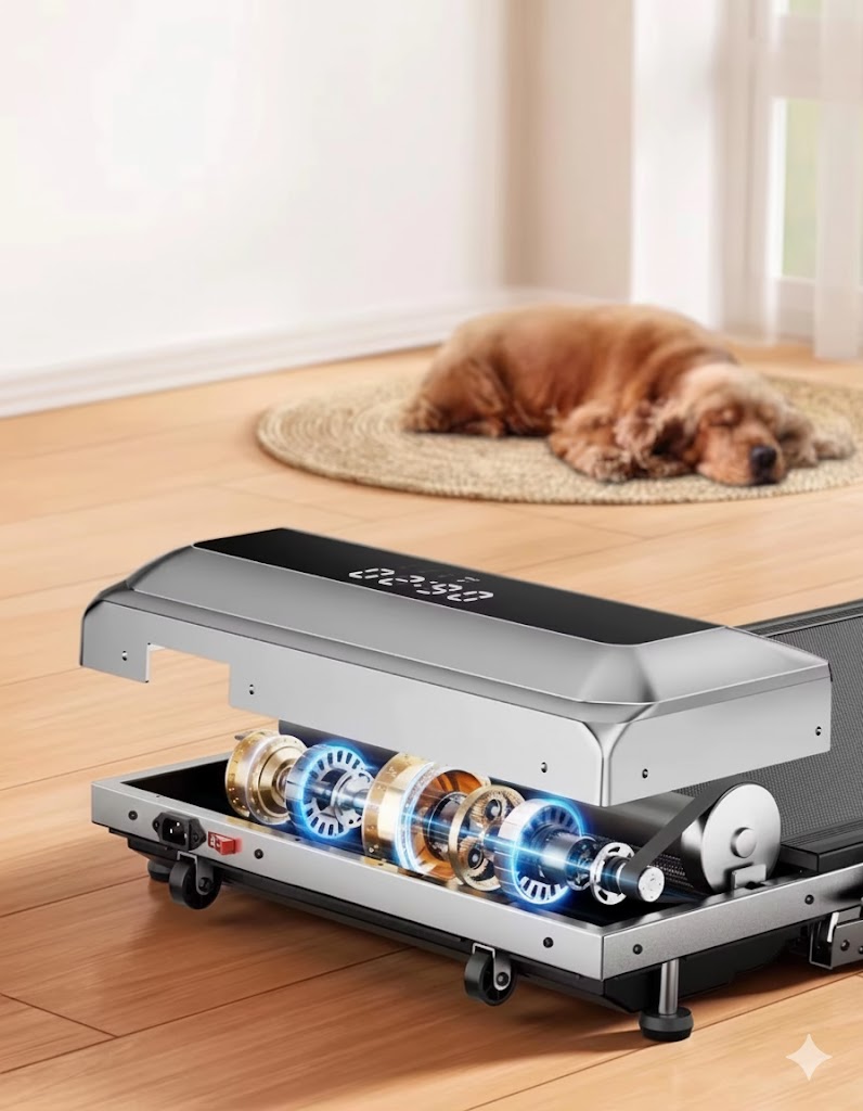 Toputure 2-i-1-löpband – 12 km/h med 7 % lutning för snabb gång, jogging och viktminskning