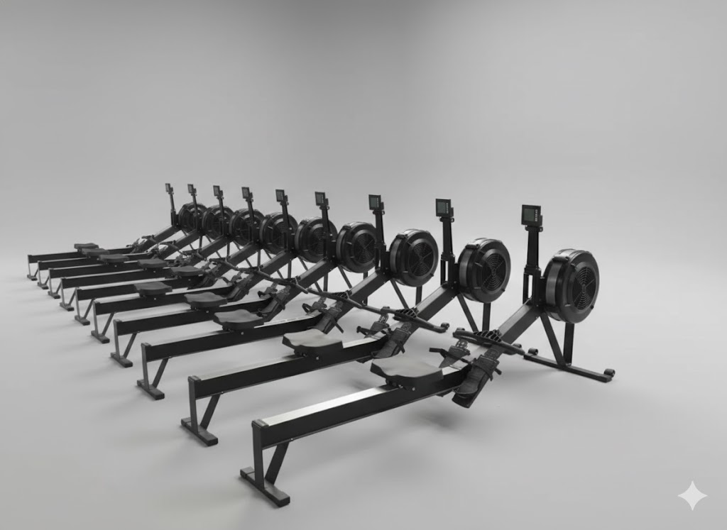 Luftmotordriven roddmaskin XZ670B – 10 motståndsnivåer, kapacitet 230 kg