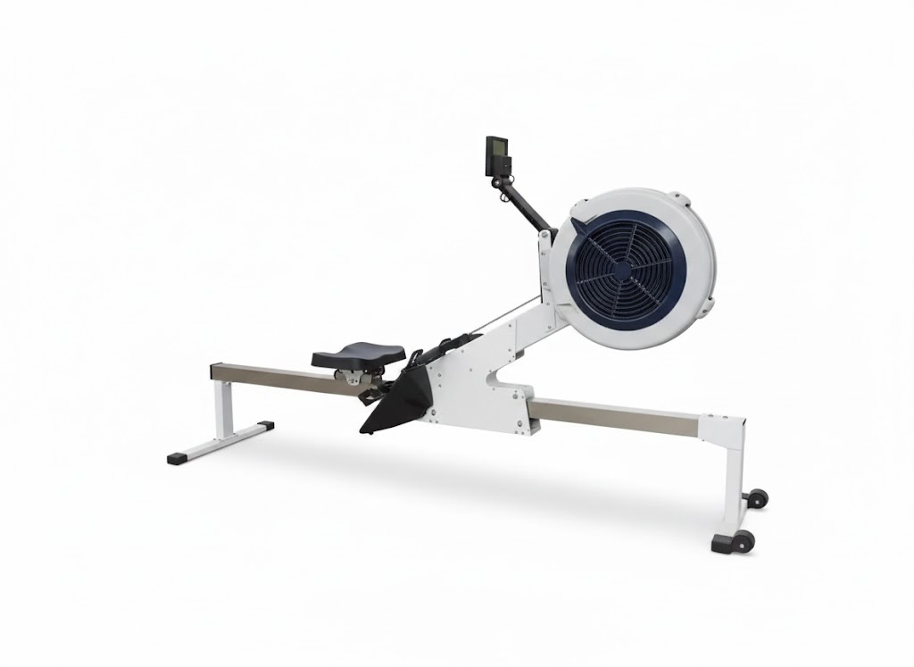 SRJOINFIT luftmotståndsroddmaskin – dynamiskt motstånd, professionell roddmaskin för intensiva träningspass