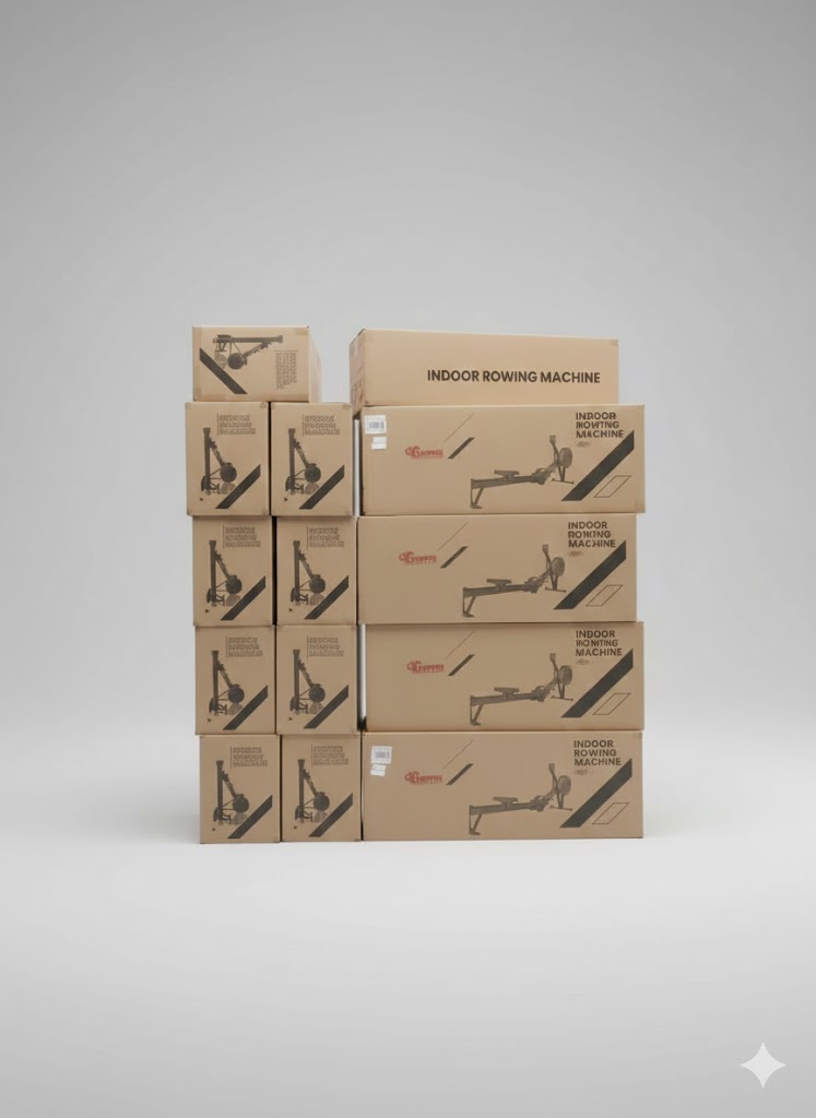 Luftmotordriven roddmaskin XZ670B – 10 motståndsnivåer, kapacitet 230 kg