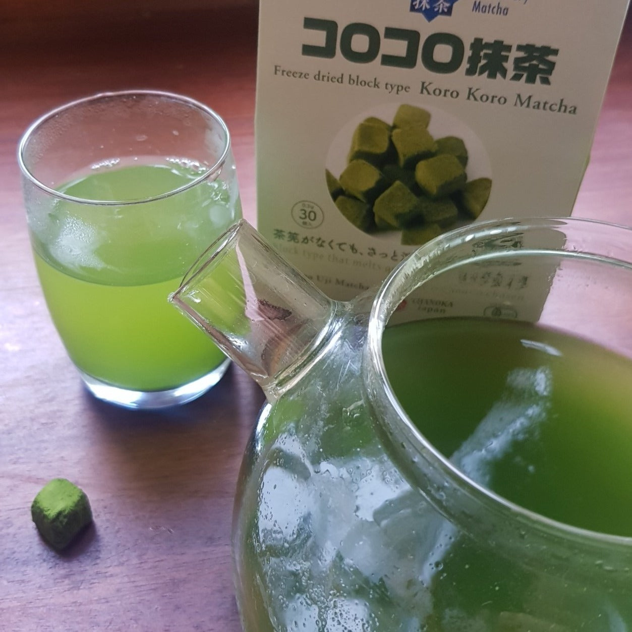 Ekologiška japoniška Matcha Maži liofilizuoti kubeliai