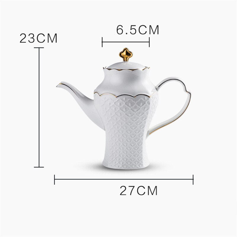 Angliško stiliaus porcelianinis arbatinukas 1L - 1,6L