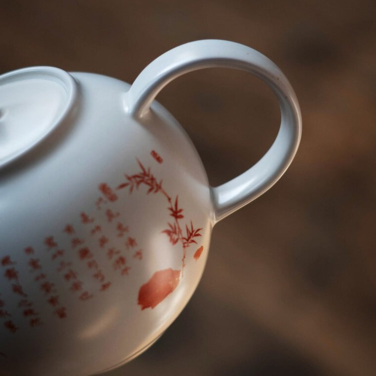 Китайски порцеланов чайник Jingdezhen 250ml