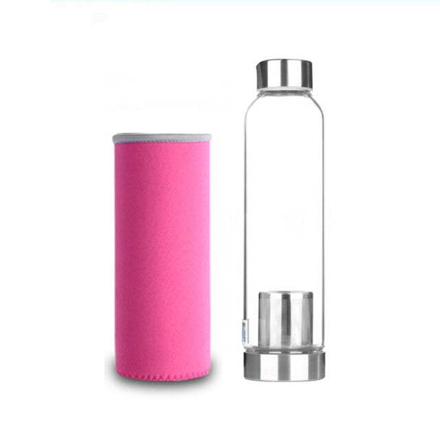 Stiklinis butelis su filtru arba be jo 360-550ml