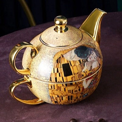 Porcelianinis arbatinukas su arbata vienam puodeliui 500 ml