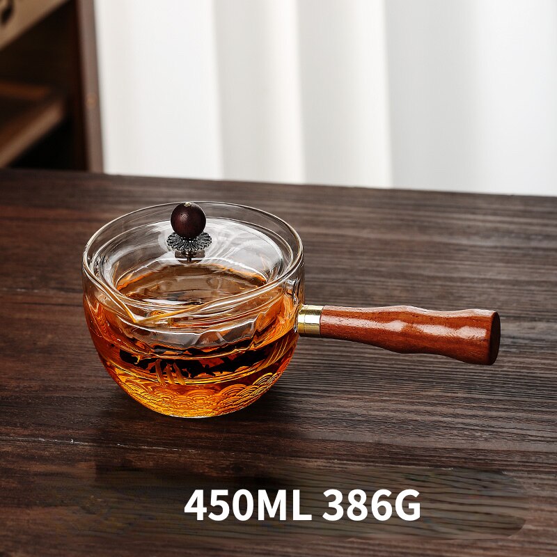 360 laipsnių kiniško stiklo arbatinukas 450-800 ml