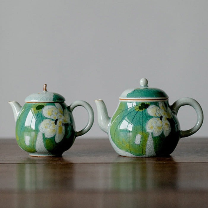 Įtrūkęs emalio keramikos arbatinukas 150-170ml