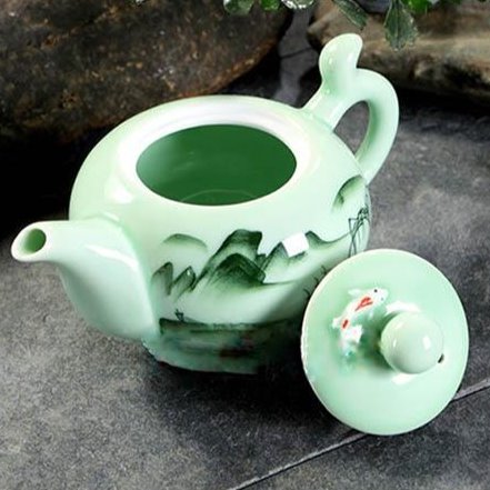 Žalias Celadono kiniško porceliano arbatinukas 220 ml