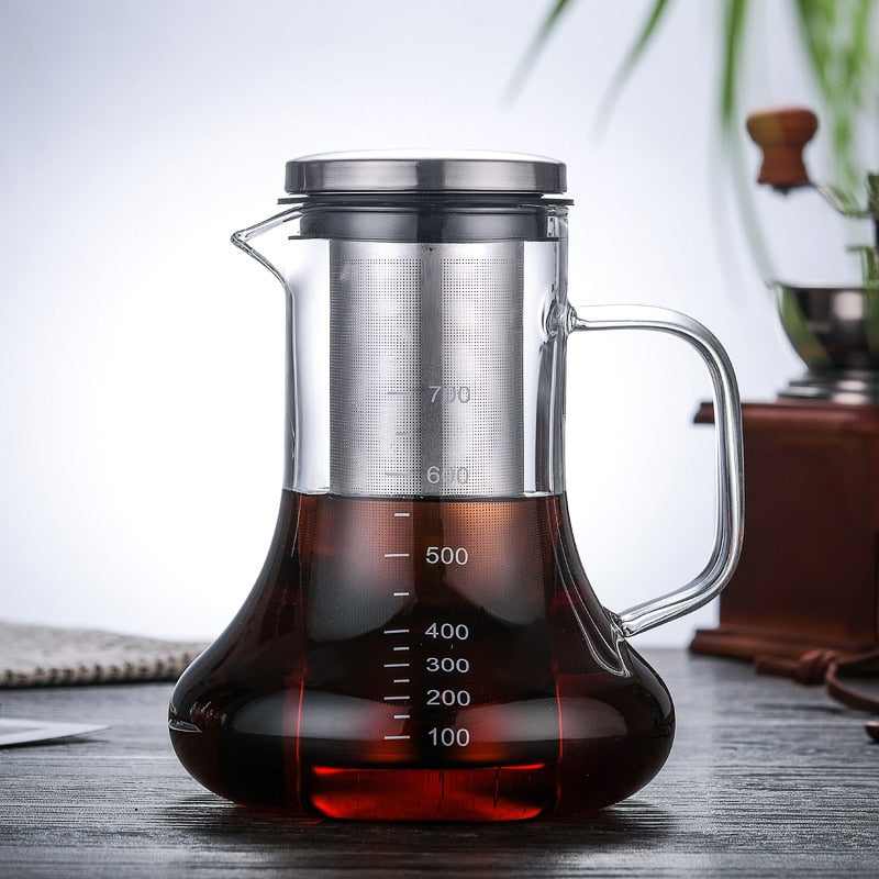 Stiklinė karafa su infuzoriumi 700ml-1,2L