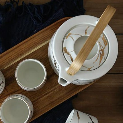 Modernus porcelianinis arbatos servizas 1L