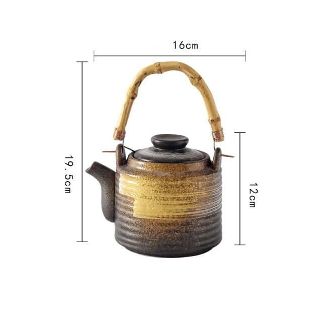 Japoniškas arbatinukas su bambuko rankena 1-1,2 l