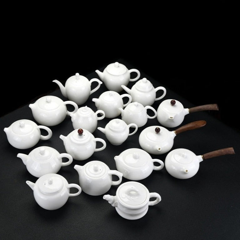 Baltas porcelianinis arbatinukas nuo 110 iki 280 ml
