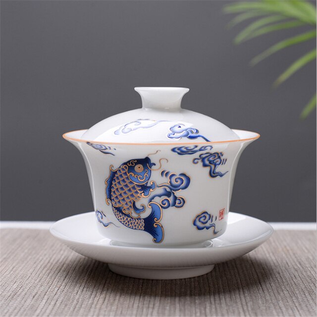 Czajniczek porcelanowy Gaiwan Bone China 150ml