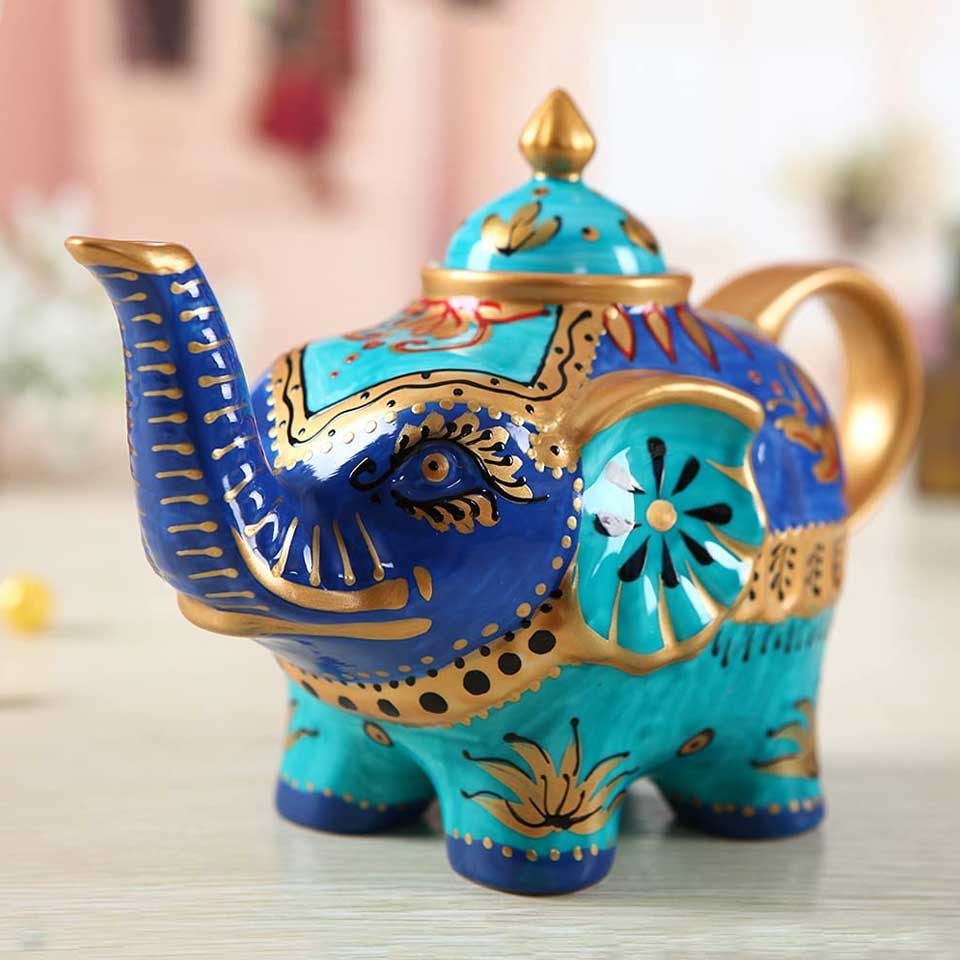 Mėlynasis dramblys Porcelianinis arbatinukas 800 ml