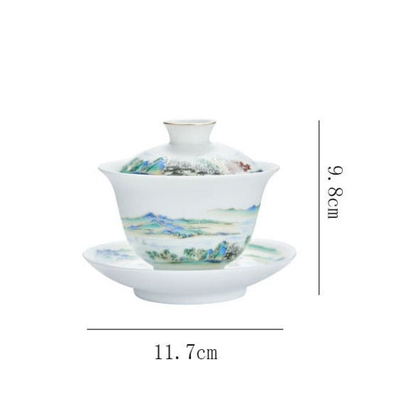 Gaiwan kínai porcelán teáskanna 180ml