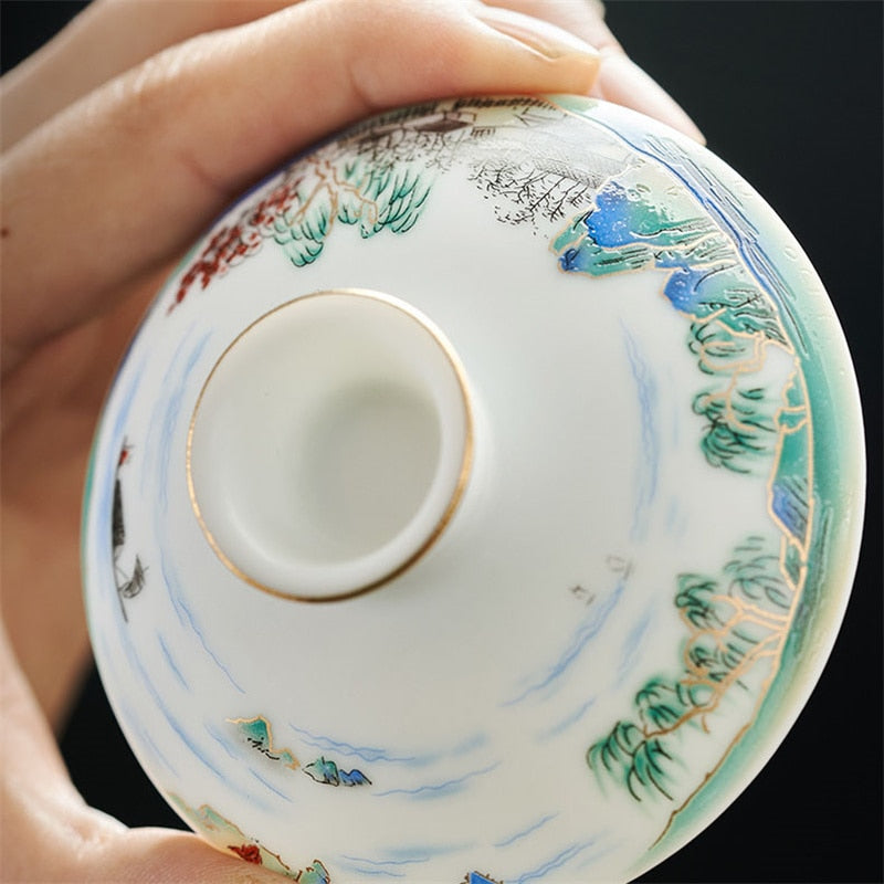 Gaiwan kínai porcelán teáskanna 180ml